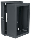 Middle Atlantic Wall Rack EWR Series 16 RU Pivoting in Black - EWR-16-22 - image 1