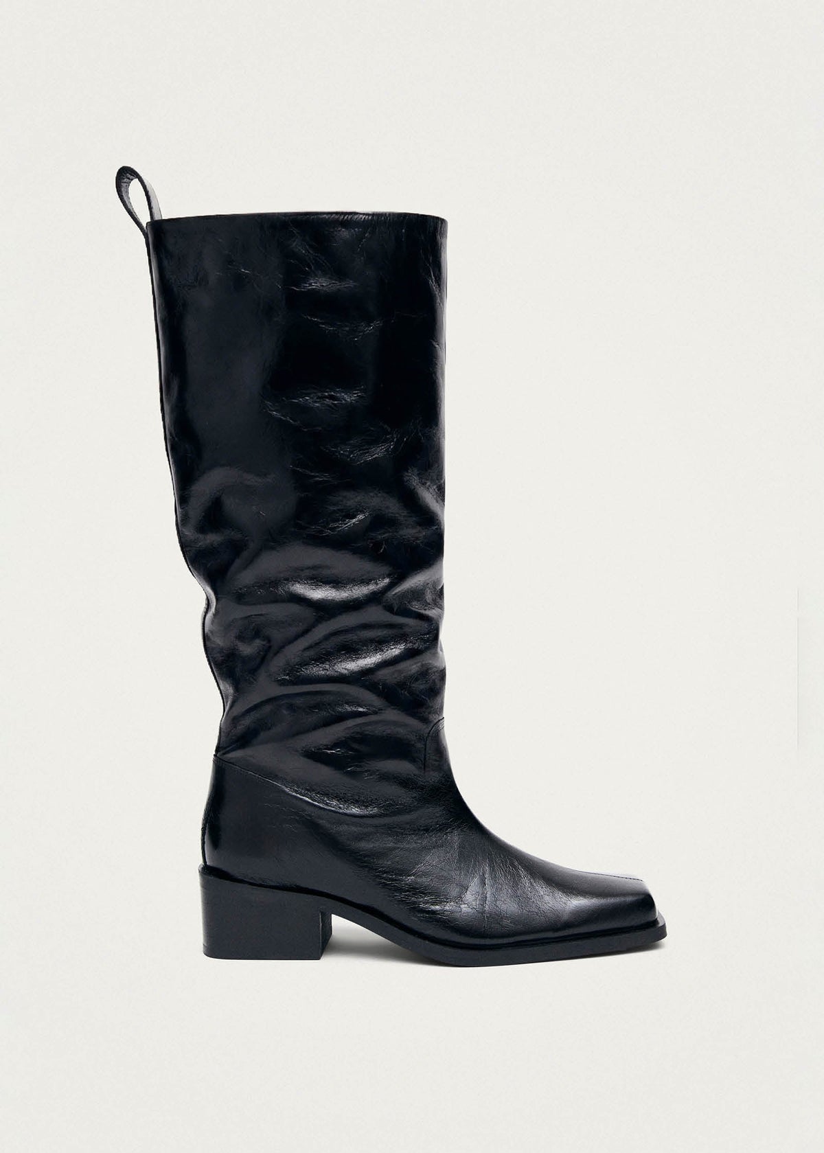 Milo Rift Stiefel aus schwarzem Leder