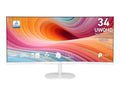 MSI PRO MP341CQW E12 34-Inch Curved UWQHD Monitor in White - PROMP341CQWE12 - image 1