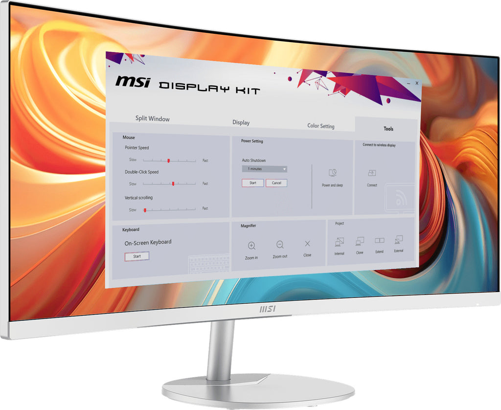 MSI PRO MP341CQW E12 34-Inch Curved UWQHD Monitor in White - PROMP341CQWE12 - image 10