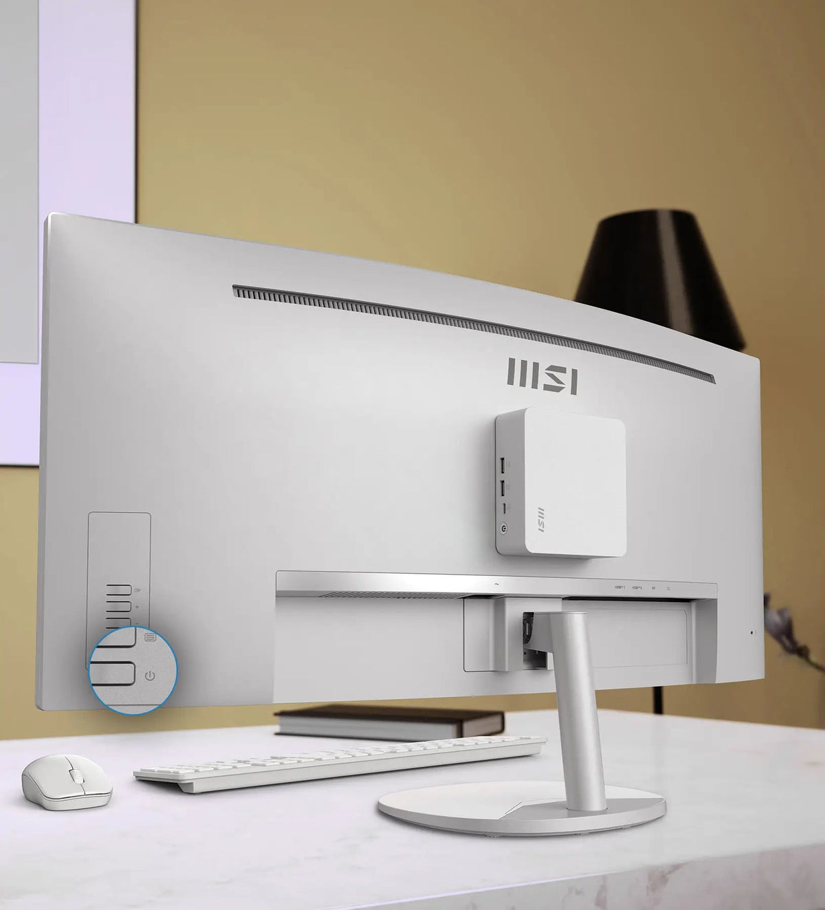 MSI PRO MP341CQW E12 34-Inch Curved UWQHD Monitor in White - PROMP341CQWE12 - image 7