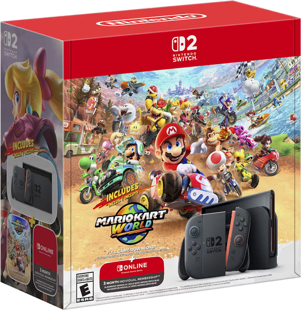 Nintendo Switch 2 Game Console Mario Kart World Bundle - 045496886707 - image 1
