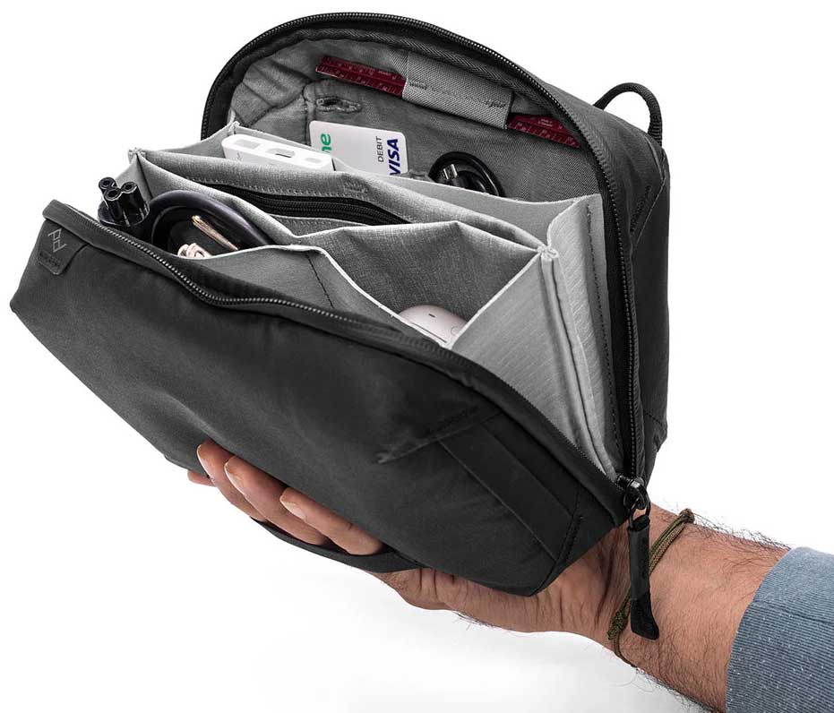 Peak Design Tech Pouch for Cables and Travel Essentials in Black - BTP-BK-3 - image 5