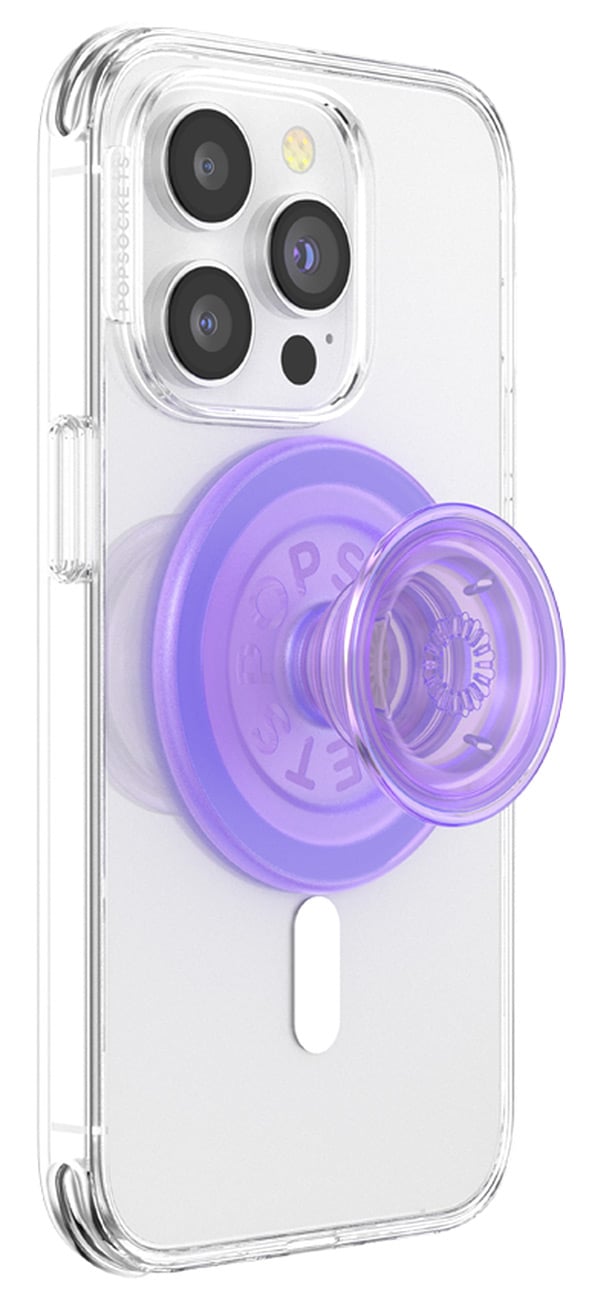 PopSockets Lavender Translucent Round PopGrip for MagSafe - 806875 - image 5