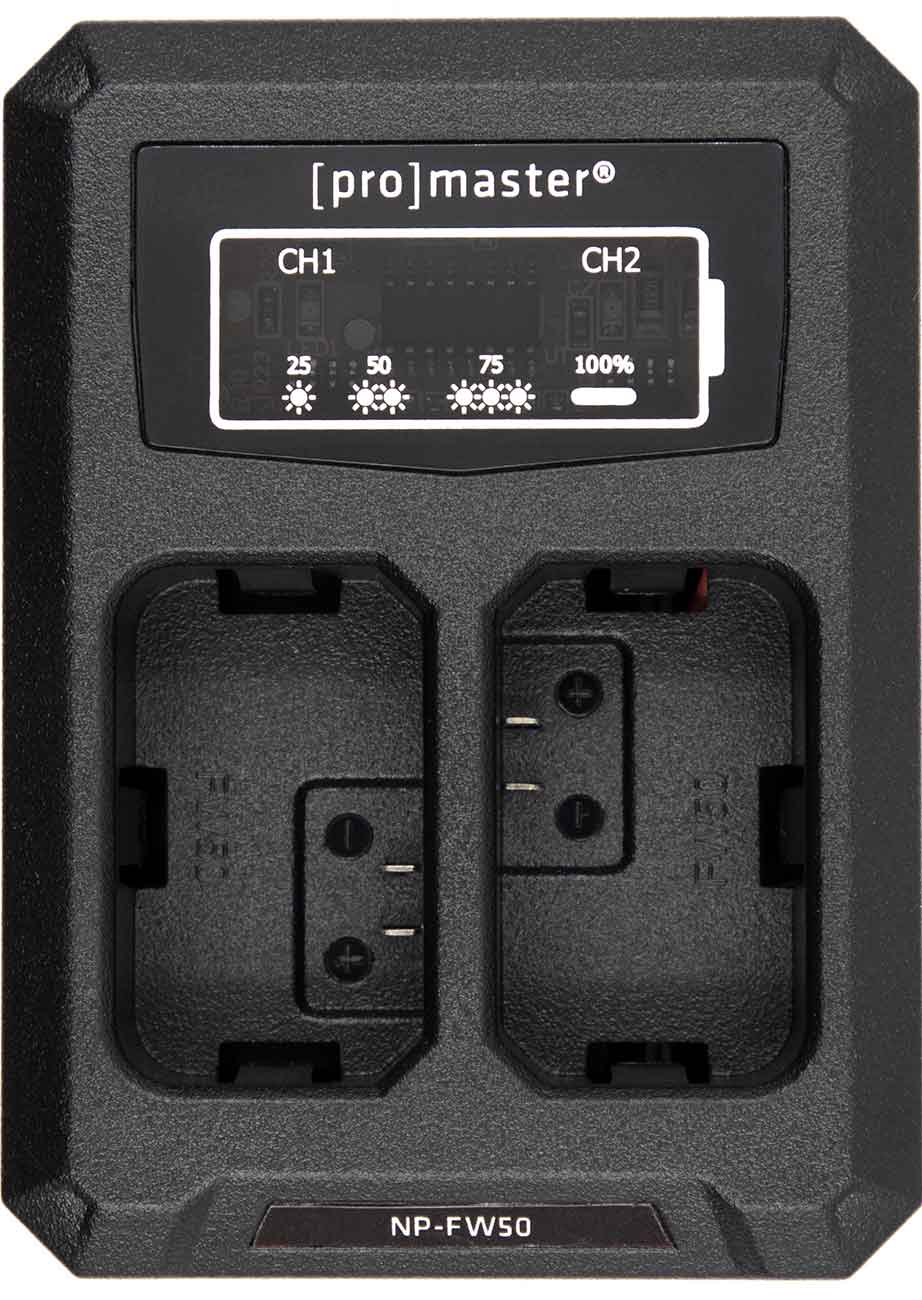 ProMaster Charger Dually with Built-In USB for Sony NP-FW50 - PRO4511 - image 1