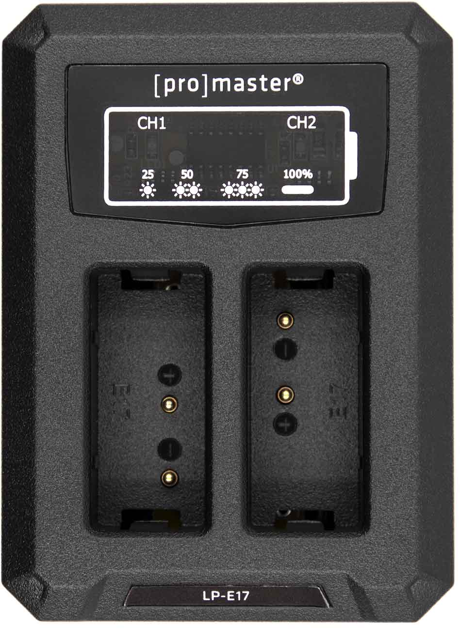 ProMaster Charger Dually with Built-In USB for Canon LP-E17 - PRO4567 - image 1