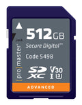 ProMaster 512GB Advanced SDXC UHS-I V30 Memory Card - PRO5498 - image 1