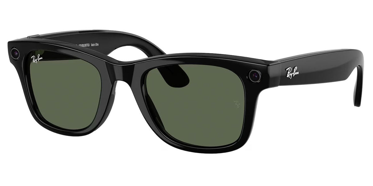 Ray-Ban Meta Wayfarer Sunglasses (Gen 2) 53mm in Shiny Black with G-15 Green Lenses - RW4012-6017153 - image 1