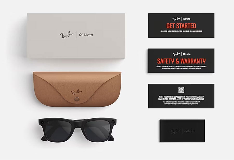 Ray-Ban Meta Wayfarer Sunglasses (Gen 2) 50mm in Matte Black with Clear | Grey Transition Lenses - RW4012 - image 8