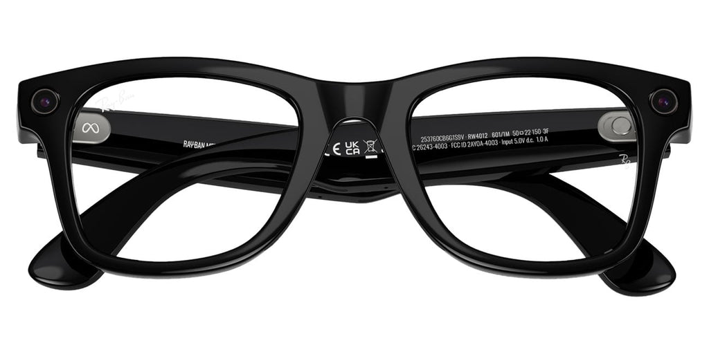 Ray-Ban Meta Wayfarer Sunglasses (Gen 2) 50mm in Shiny Black with Clear | Graphite Green Transition Lense - image 6