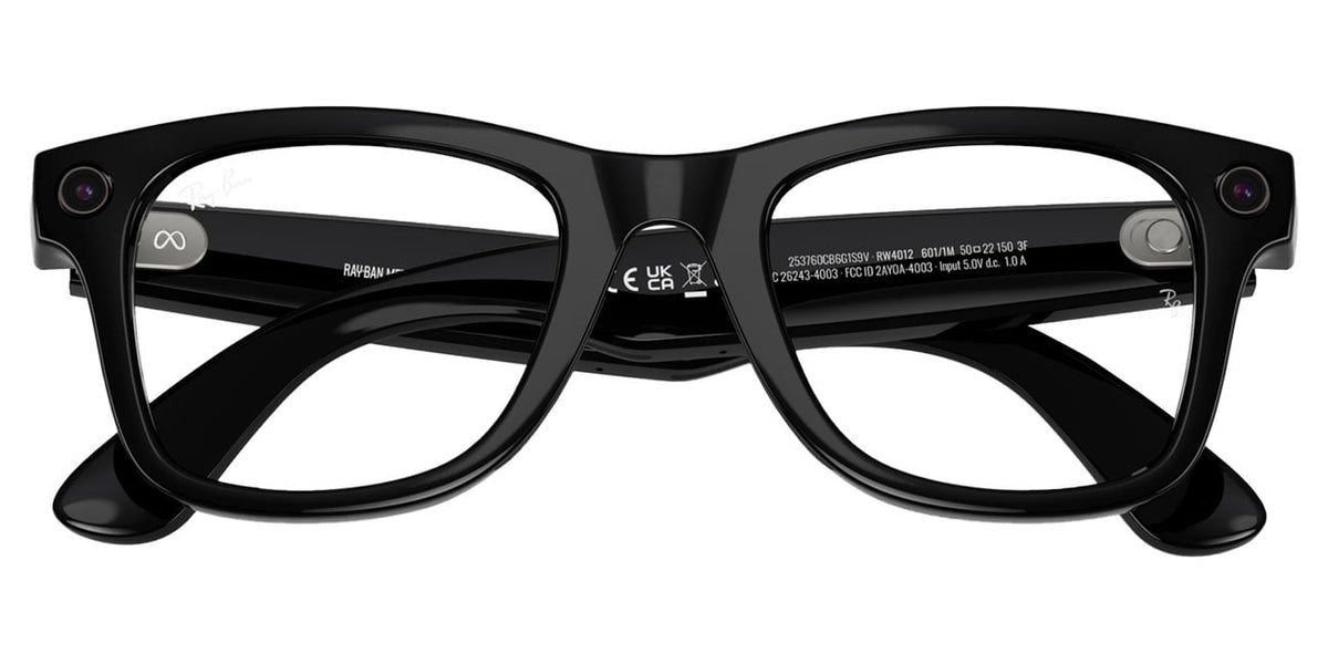 Ray-Ban Meta Wayfarer Sunglasses (Gen 2) 50mm in Shiny Black with Clear | Graphite Green Transition Lense - image 6