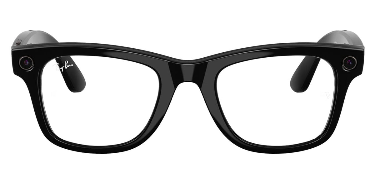 Ray-Ban Meta Wayfarer Sunglasses (Gen 2) 50mm in Shiny Black with Clear | Graphite Green Transition Lense - image 4