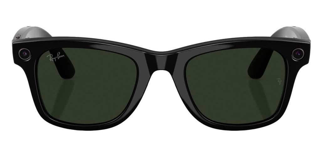 Ray-Ban Meta Wayfarer Sunglasses (Gen 2) 50mm in Shiny Black with Clear | Graphite Green Transition Lense - image 3