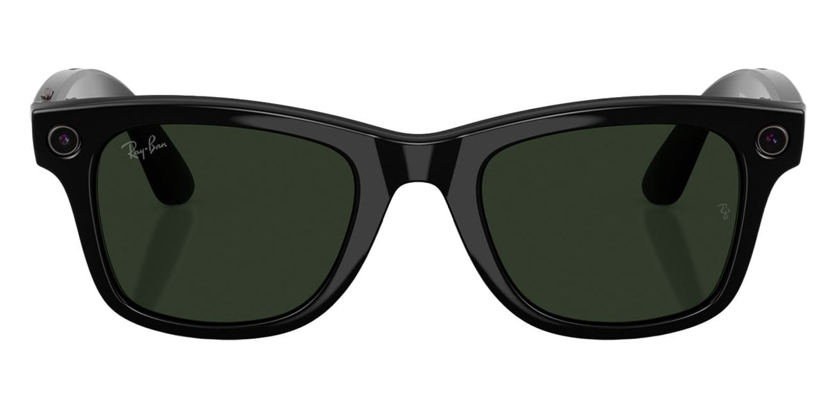 Ray-Ban Meta Wayfarer Sunglasses (Gen 2) 50mm in Shiny Black with Clear | Graphite Green Transition Lense - image 3