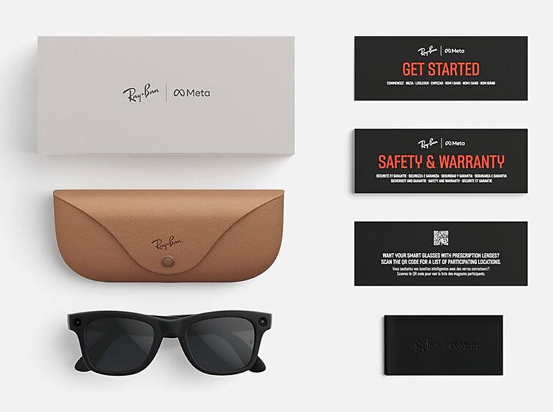 Ray-Ban Meta Wayfarer Sunglasses (Gen 2) 50mm in Shiny Black with Clear | Graphite Green Transition Lense - image 9