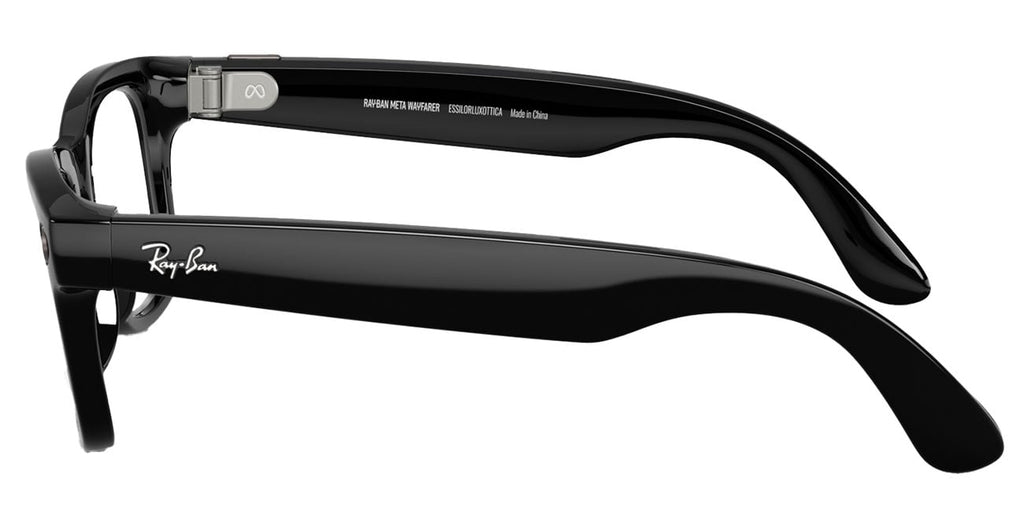 Ray-Ban Meta Wayfarer Sunglasses (Gen 2) 50mm in Shiny Black with Clear | Graphite Green Transition Lense - image 5