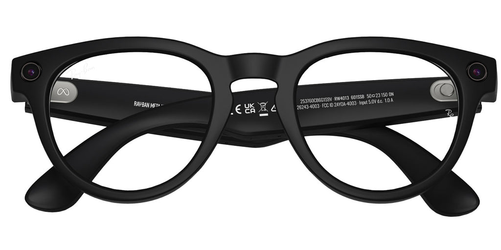 Ray-Ban Meta Headliner Sunglasses (Gen 2) 50mm in Matte Black with Clear Lenses - RW4013-601SSB50 - image 5