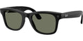 Ray-Ban Meta Wayfarer Sunglasses 53mm in Polished Black with Polarized G-15 Green Lenses - 0RW4011-601/9A - image 1