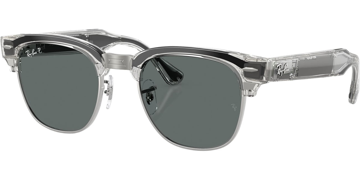 Ray-Ban Meta Audio Clubmaster Sunglasses 51mm in Shiny Transparent Iron Grey with Polarized Dark Grey Len - image 1