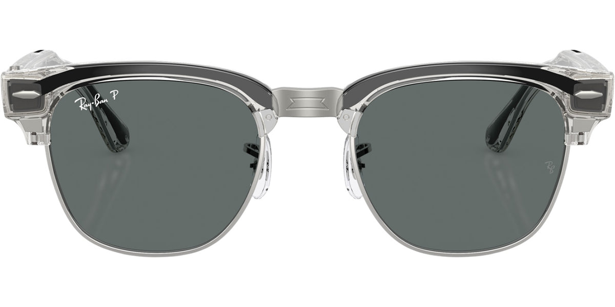 Ray-Ban Meta Audio Clubmaster Sunglasses 51mm in Shiny Transparent Iron Grey with Polarized Dark Grey Len - image 2