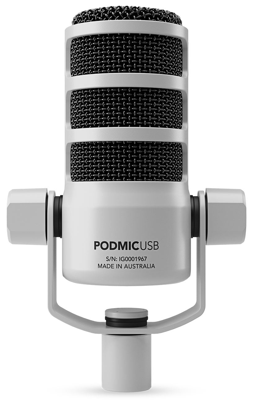 RODE PodMic USB Microphone Dynamic Broadcast in White - PODMIC-USB-W - image 1