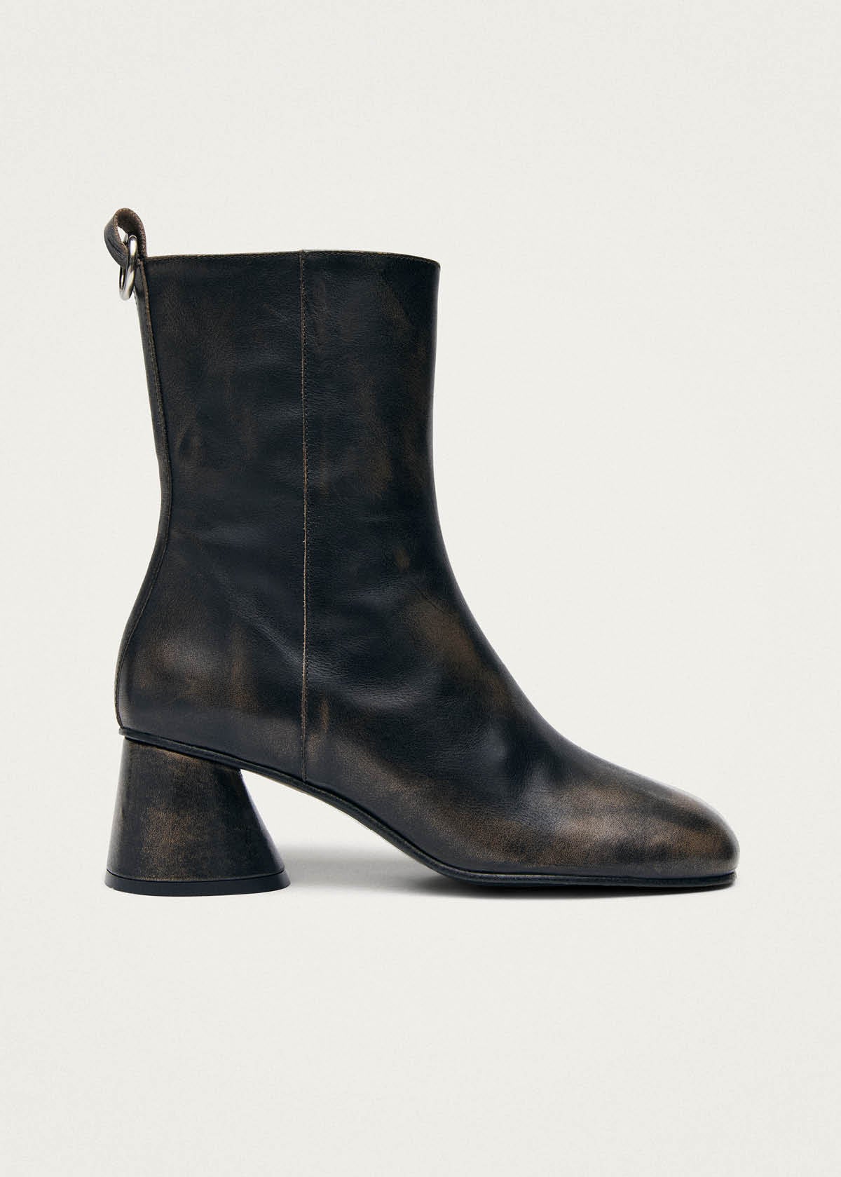 Roebar Vintage-Effekt braune Lederstiefeletten