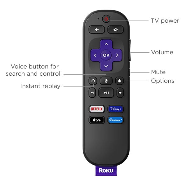 Roku Streaming Stick 4K HDR with Dolby Vision Black (2022) - 3820R2 - image 3