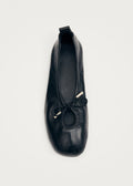Rosalind Ballerinas aus schwarzem Leder