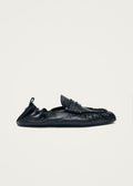 Zwarte leren loafers van Sage
