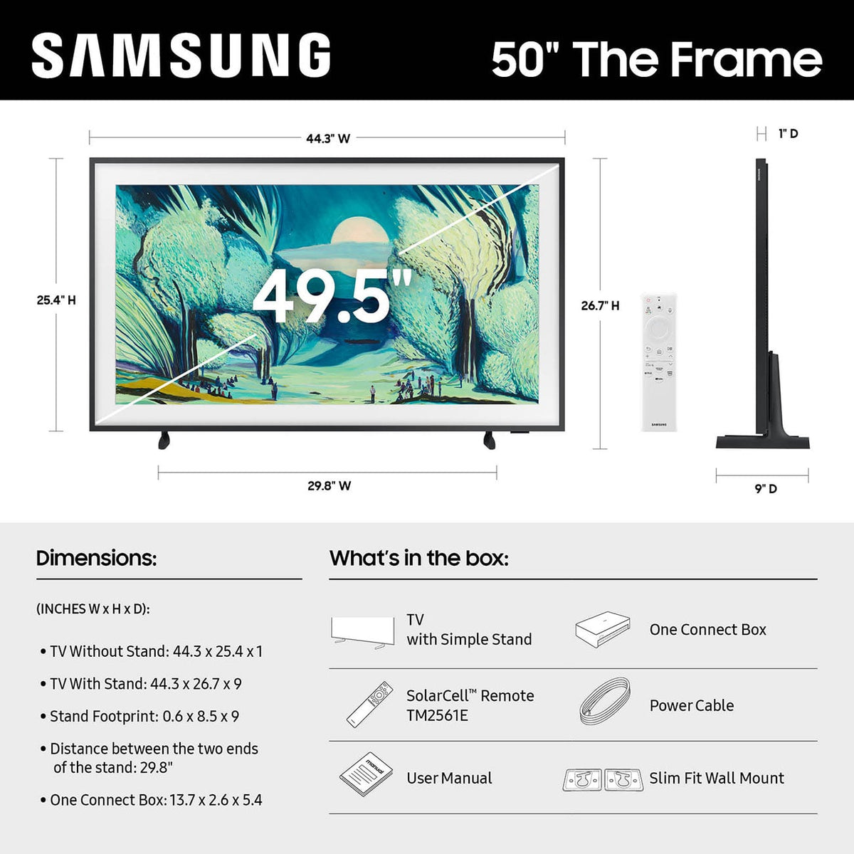Samsung The Frame LS03F QLED TV 50-Inch 4K Smart in Black - QN50LS03FAFXZA - image 11