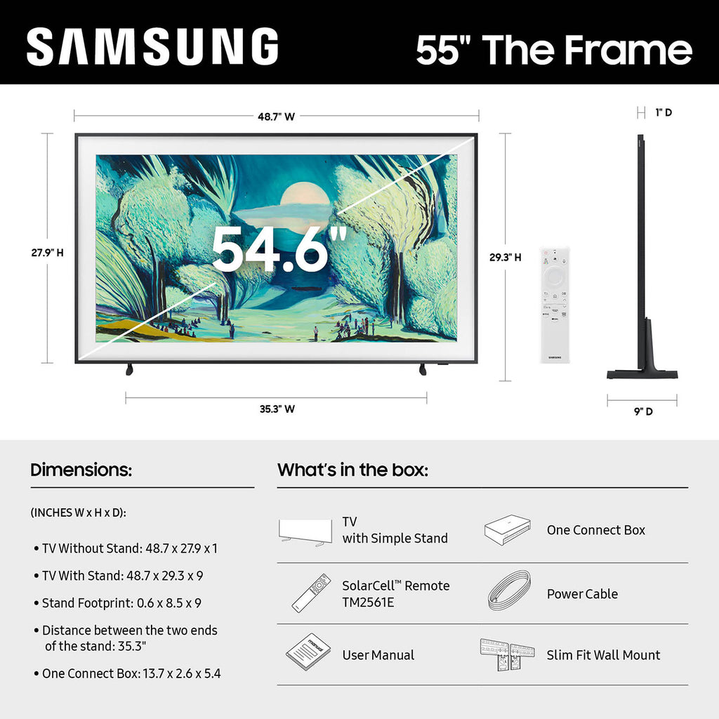 Samsung The Frame LS03F QLED TV 55-Inch 4K Smart in Black - QN55LS03FAFXZA - image 10