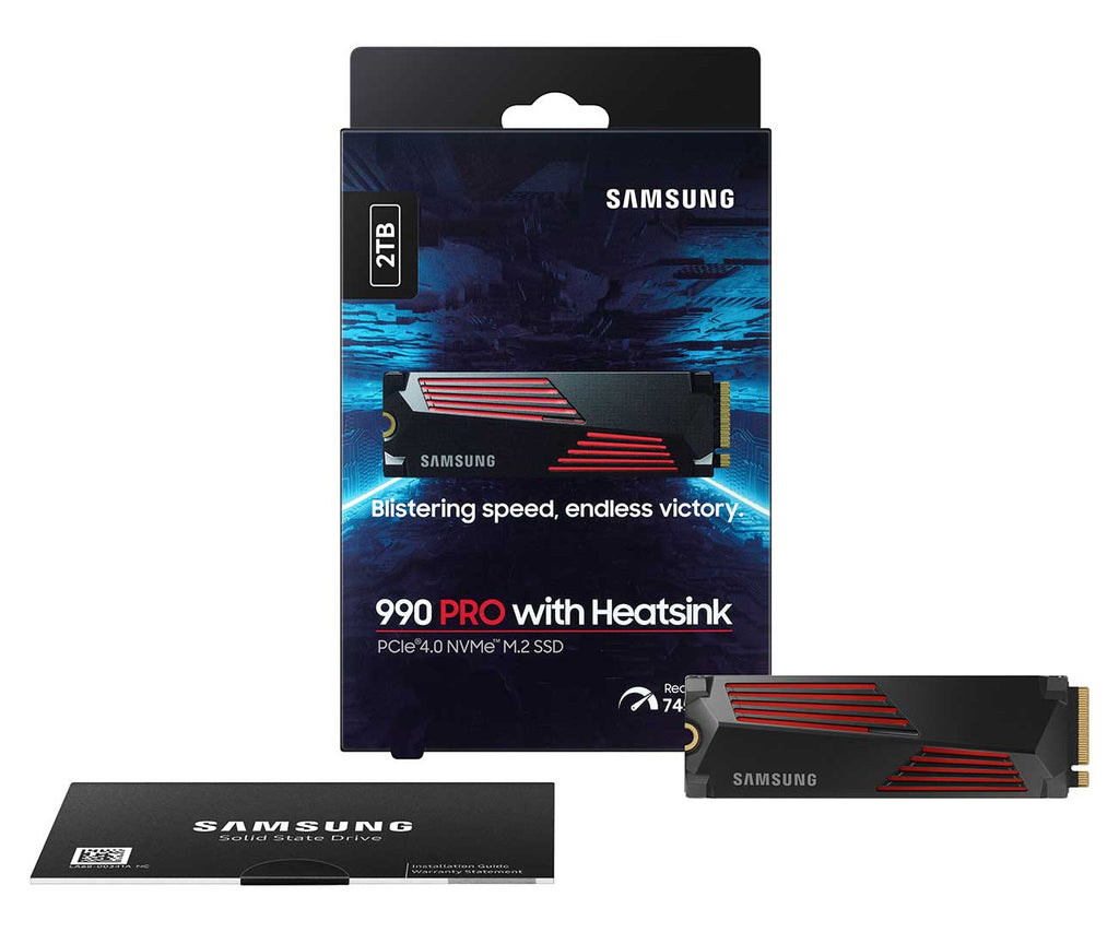Samsung 990 PRO 2TB NVMe w/ Heatsink M.2 SSD - MZ-V9P2T0CW - image 5
