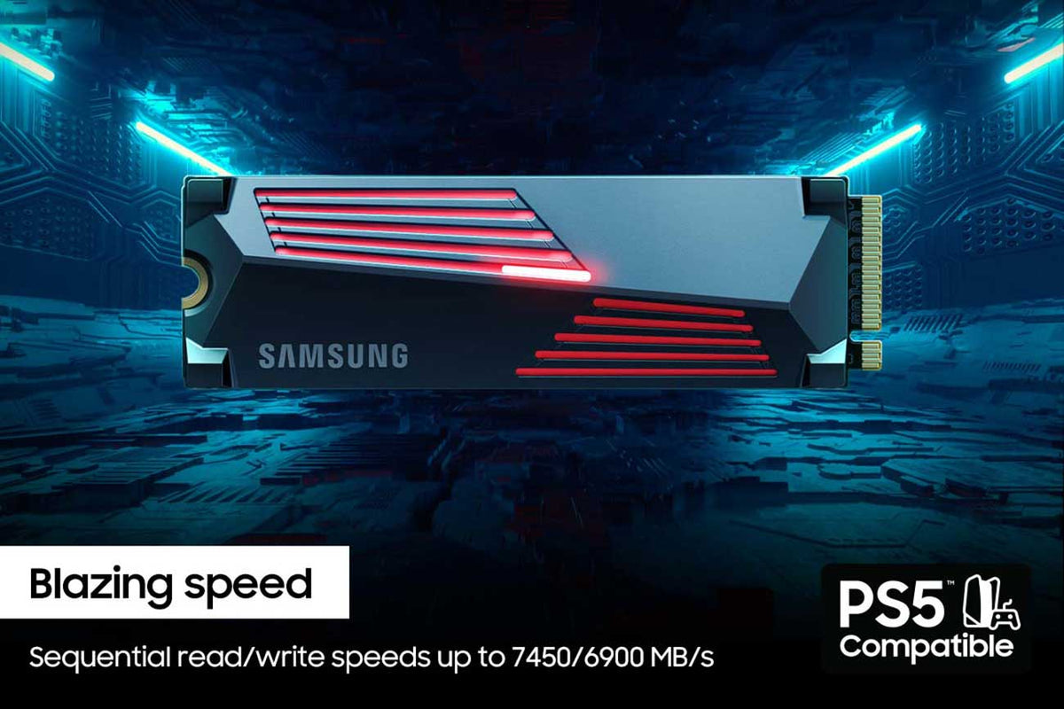 Samsung 990 PRO 2TB NVMe w/ Heatsink M.2 SSD - MZ-V9P2T0CW - image 6