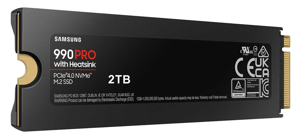 Samsung 990 PRO 2TB NVMe w/ Heatsink M.2 SSD - MZ-V9P2T0CW - image 2