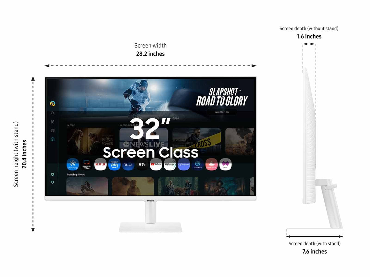 Samsung M7 M70F Smart Monitor 32-Inch 4K with USB-C and Samsung Vision AI in White - LS32FM703UNXZA - image 8