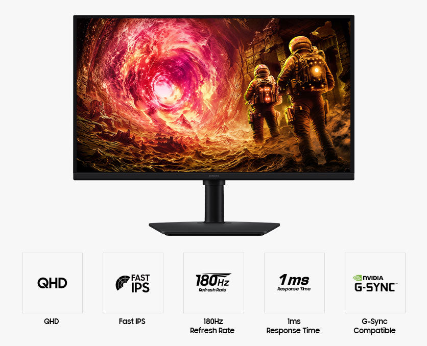 Samsung Odyssey G5 (G50F) 27-Inch QHD 180Hz Fast IPS Gaming Monitor - LS27FG502ENXZA - image 4