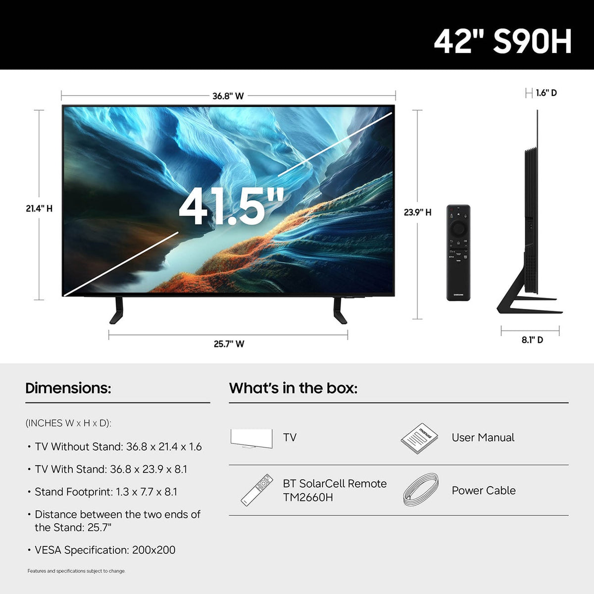 Samsung S90H OLED 48-Inch 4K Smart TV with Samsung Vision AI - QN48S90HAEXZA - image 4