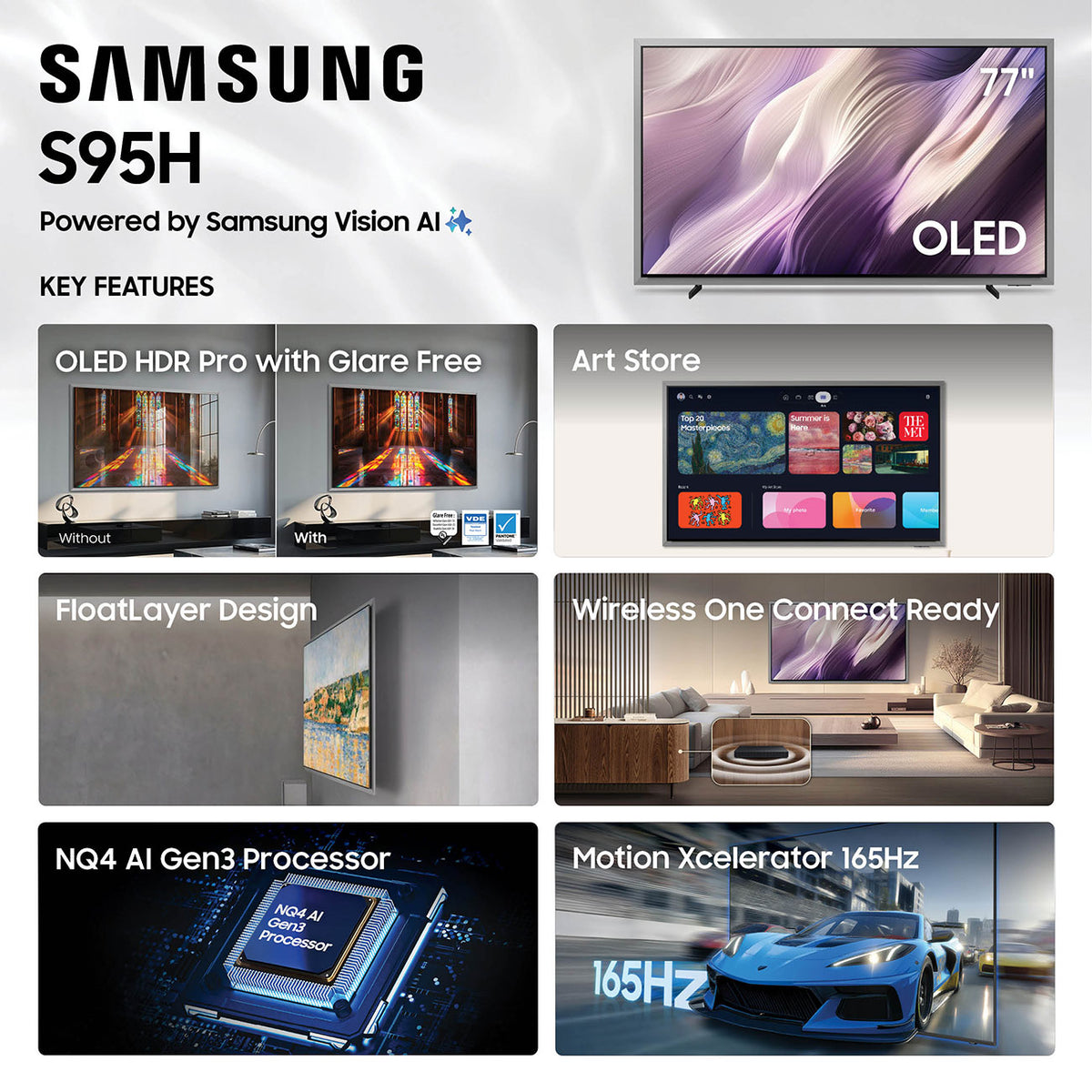 Samsung S95H OLED 77-Inch 4K Smart TV with Samsung Vision AI - QN77S95HAFXZA - image 5
