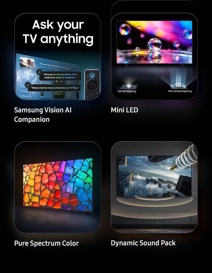 Samsung M70H Mini LED 4K UHD Smart TV 85-Inch with Samsung Vision AI - UN85M70HAFXZA - image 13