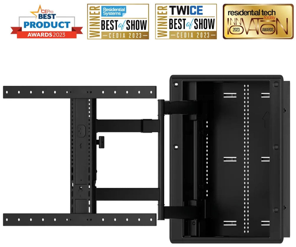 Sanus 42"-85" Premium Large In-Wall Full-Motion Mount in Black - VIWLF128-B2 - image 3