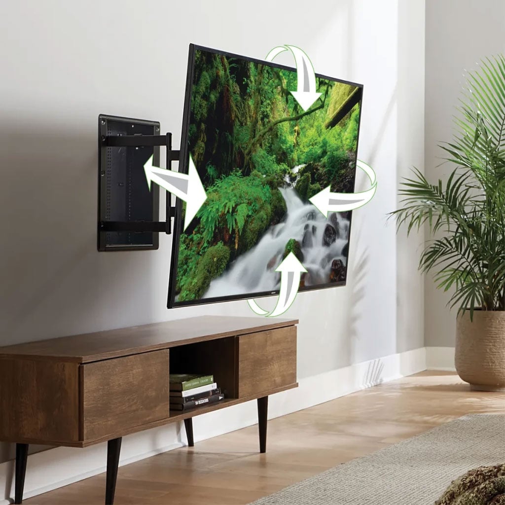 Sanus 42"-85" Premium Large In-Wall Full-Motion Mount in Black - VIWLF128-B2 - image 10