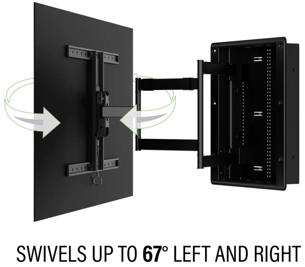 Sanus 42"-85" Premium Large In-Wall Full-Motion Mount in Black - VIWLF128-B2 - image 6