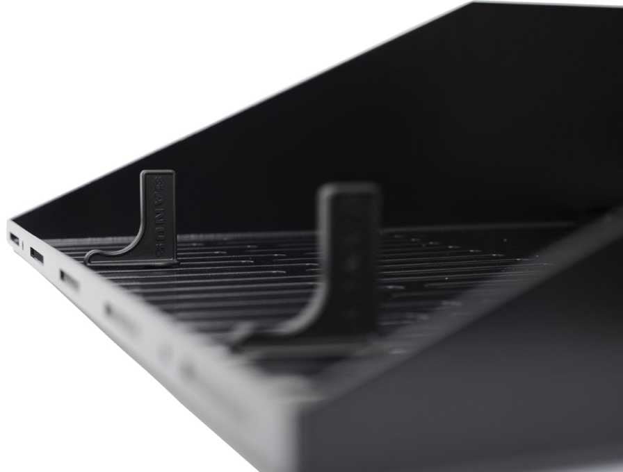Sanus 2U Black Vented AV Shelf - CASH22-B1 - image 4