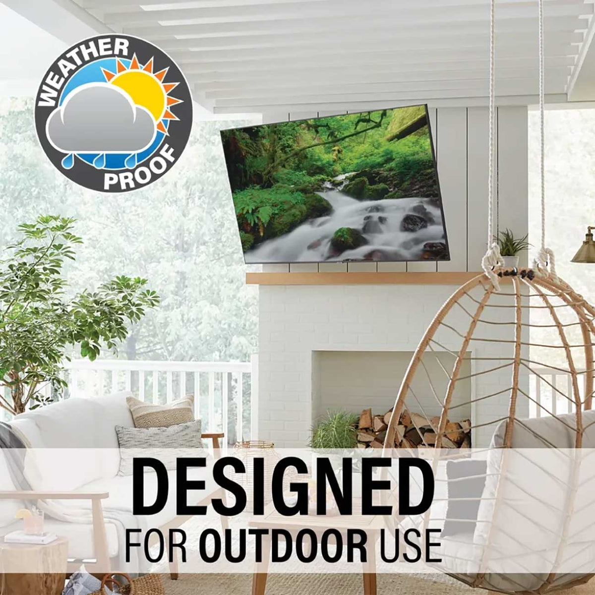Sanus 40" - 85" Premium Large Outdoor Full-Motion TV Wall Mount - VODLF125-B2 - image 3