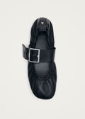 Sarea Ballerinas aus schwarzem Leder