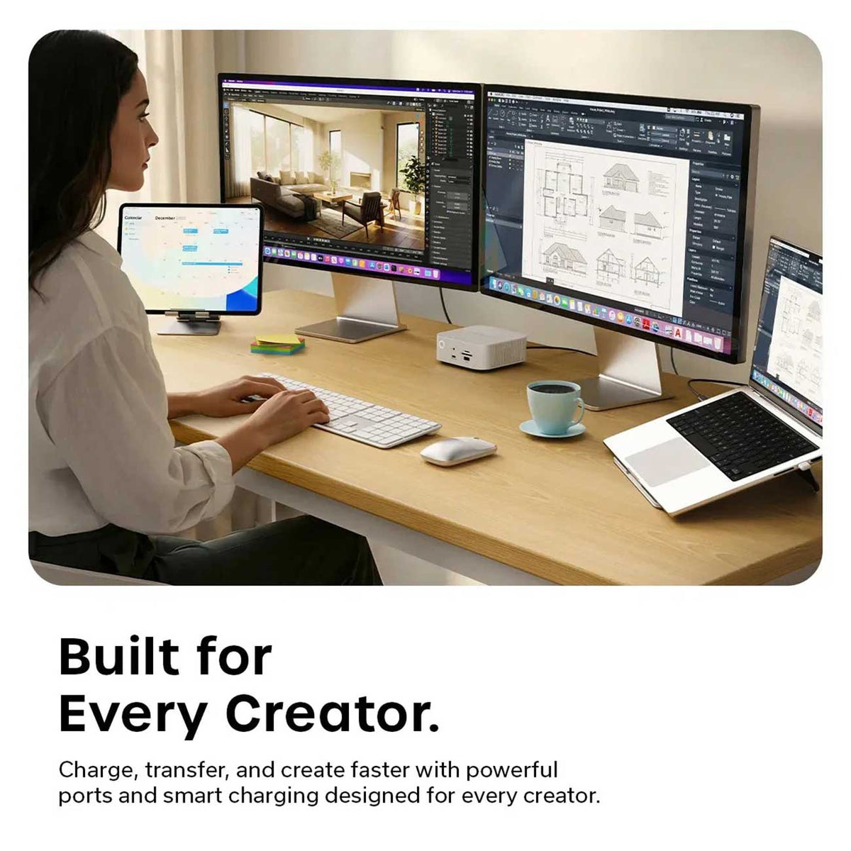 Satechi Thunderbolt 5 CubeDock with SSD Enclosure in Silver - ST-DT5CES-US - image 8