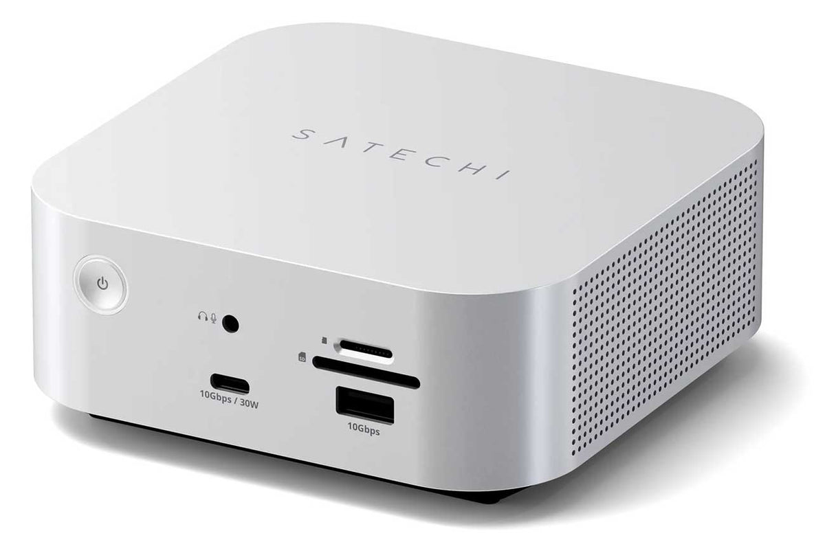 Satechi Thunderbolt 5 CubeDock with SSD Enclosure in Silver - ST-DT5CES-US - image 1