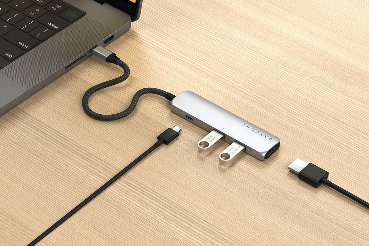 Satechi 4-in-1 Slim Multi-port Adapter 4K in Silver - ST-P4SS - image 7