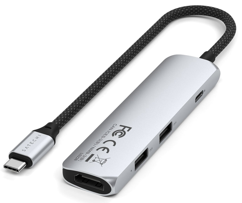 Satechi 4-in-1 Slim Multi-port Adapter 4K in Silver - ST-P4SS - image 5