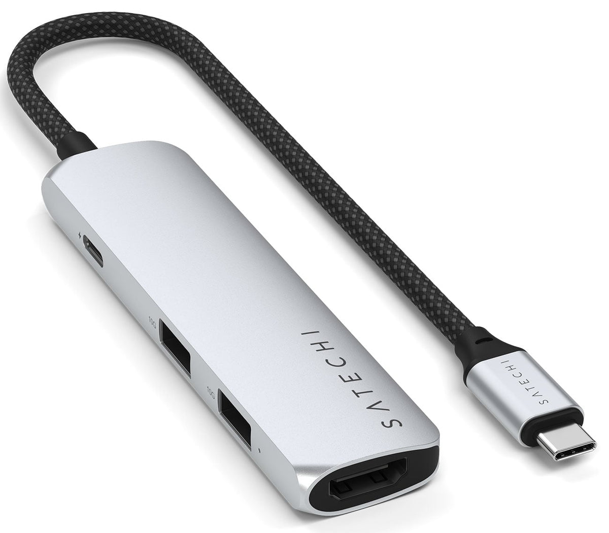Satechi 4-in-1 Slim Multi-port Adapter 4K in Silver - ST-P4SS - image 3